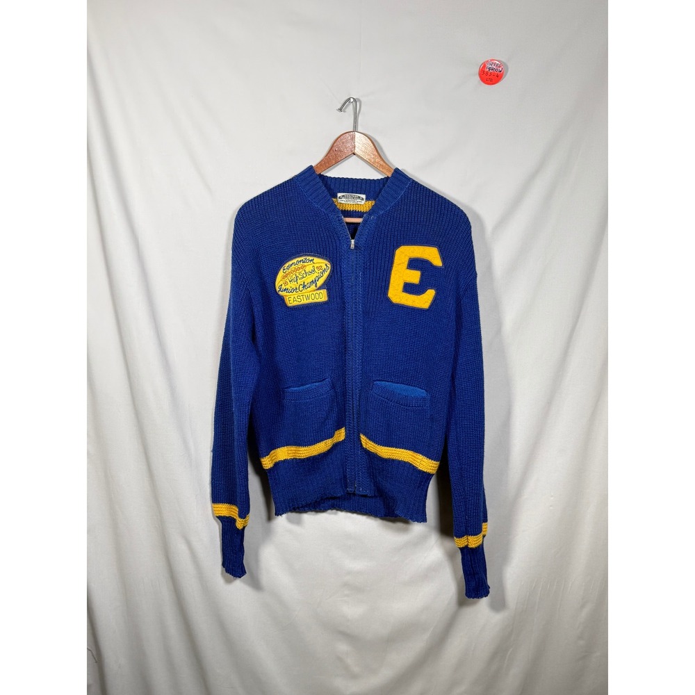 Vintage 1950s Western Knitting Mills Wool Varsity Cardigan